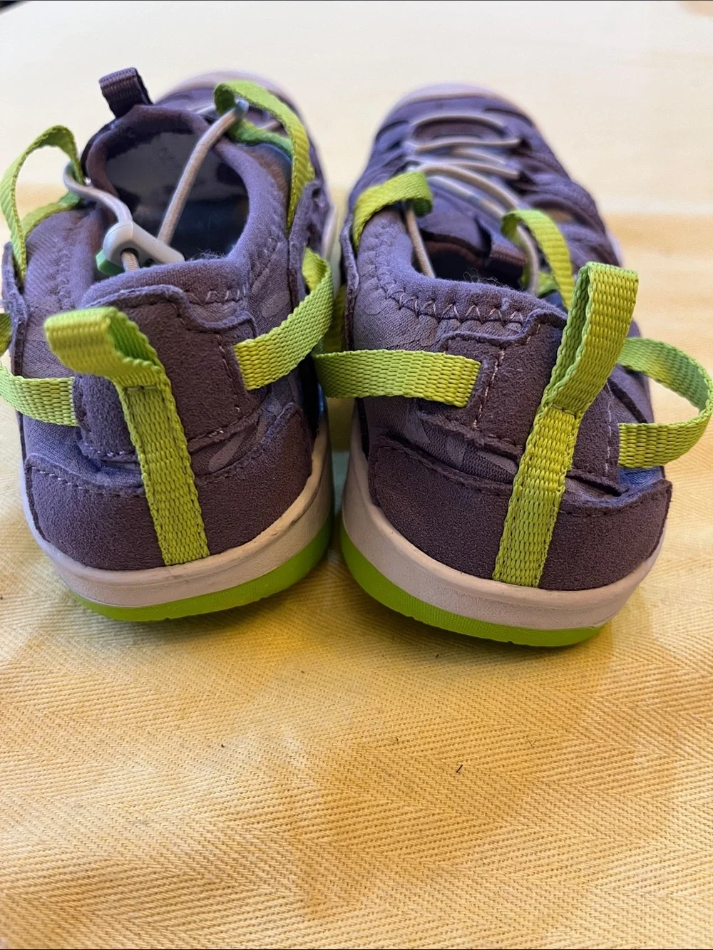 Keen Kids  light Purple Sandals with Lime Green Accents